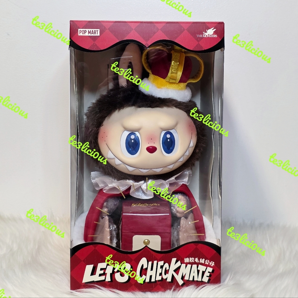 POP MART THE MONSTERS LET'S CHECKMATE KING VINYL PLUSH DOLL - Picture 5 of 15